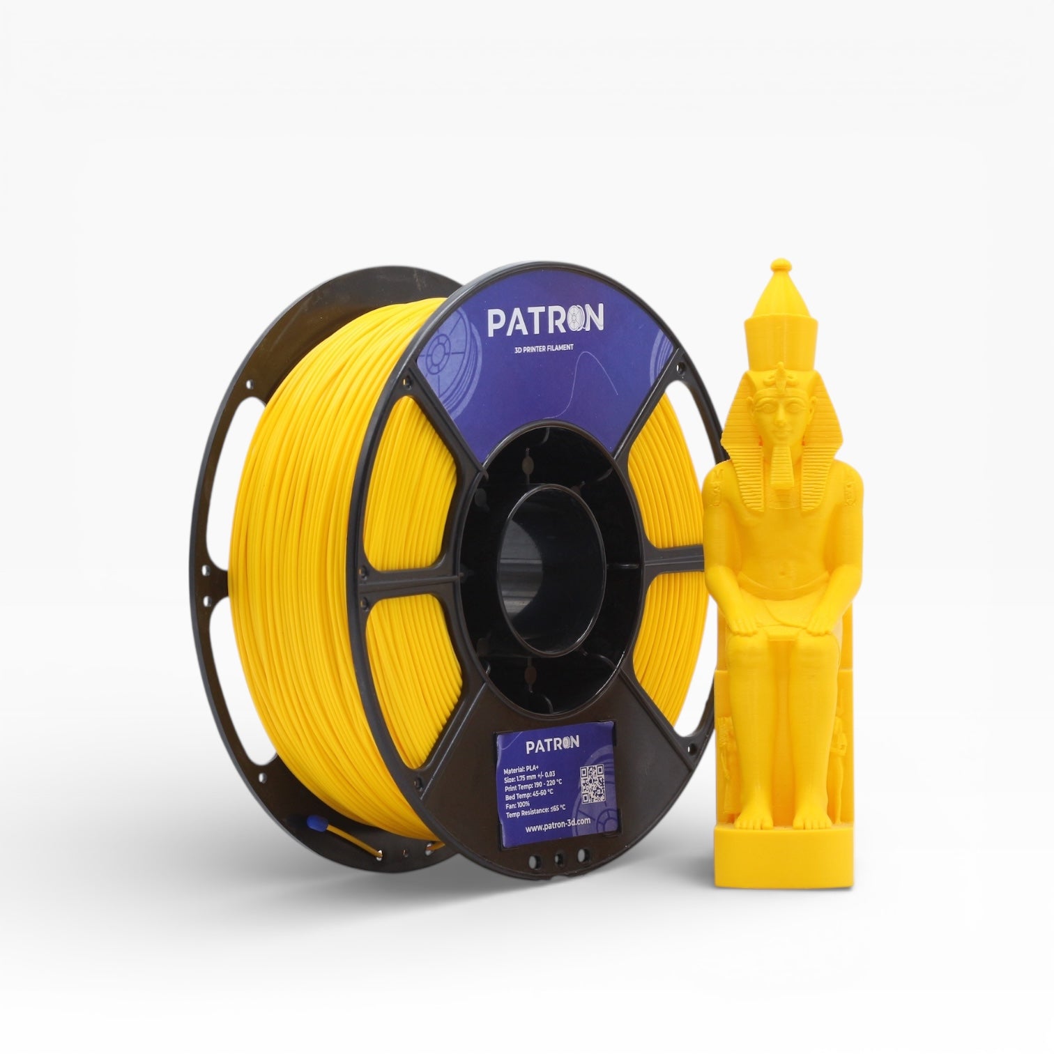 Patron PLA+ 3D Printer Filament — Mustard Yellow