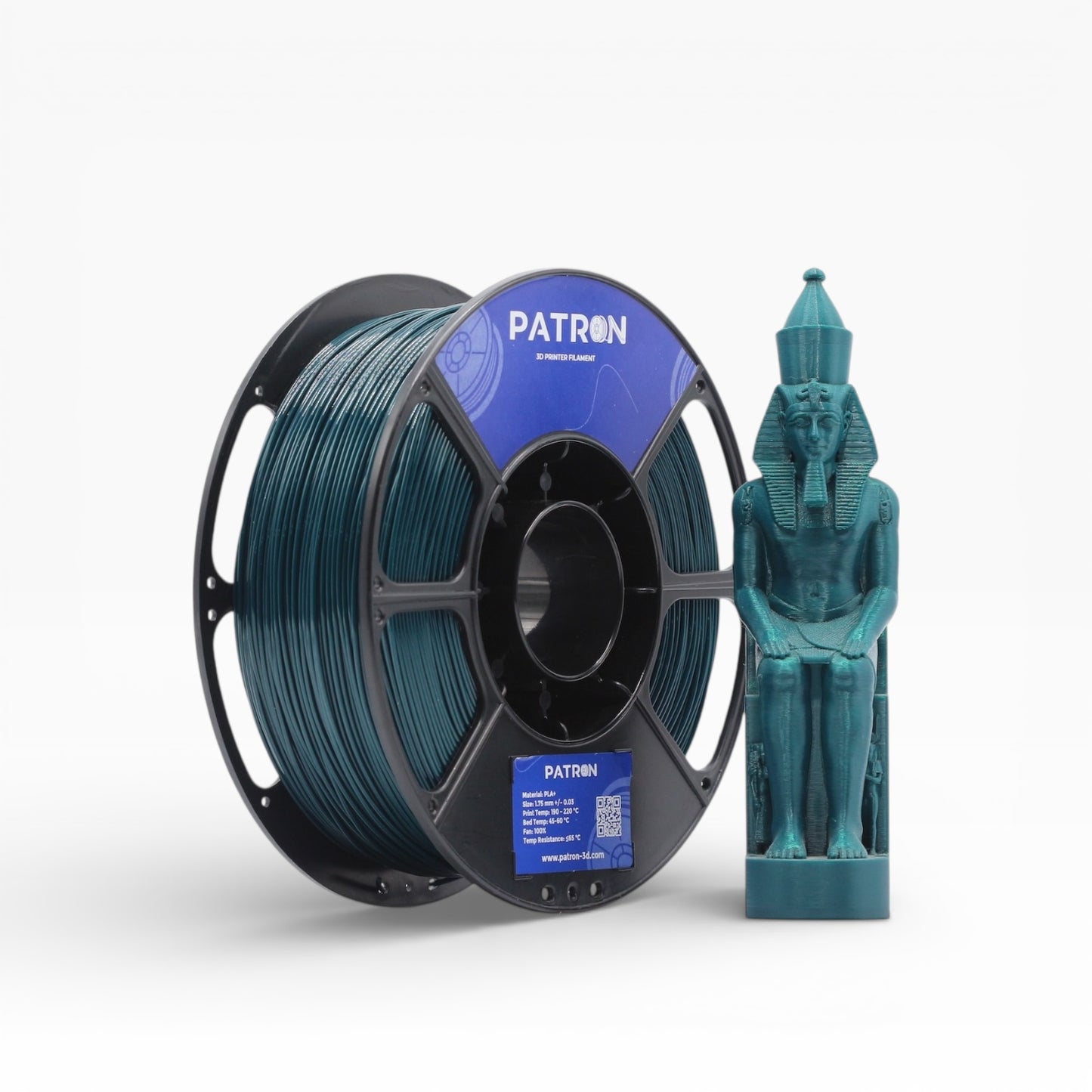 Patron PLA+ 3D Printer Filament — Oil Green