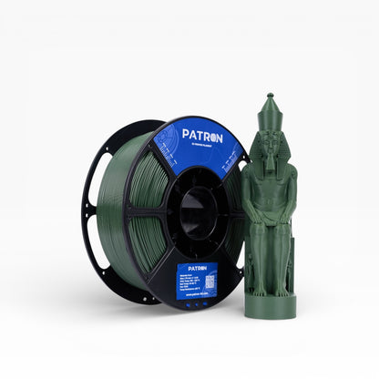 Patron PLA+ 3D Printer Filament — Olive Green