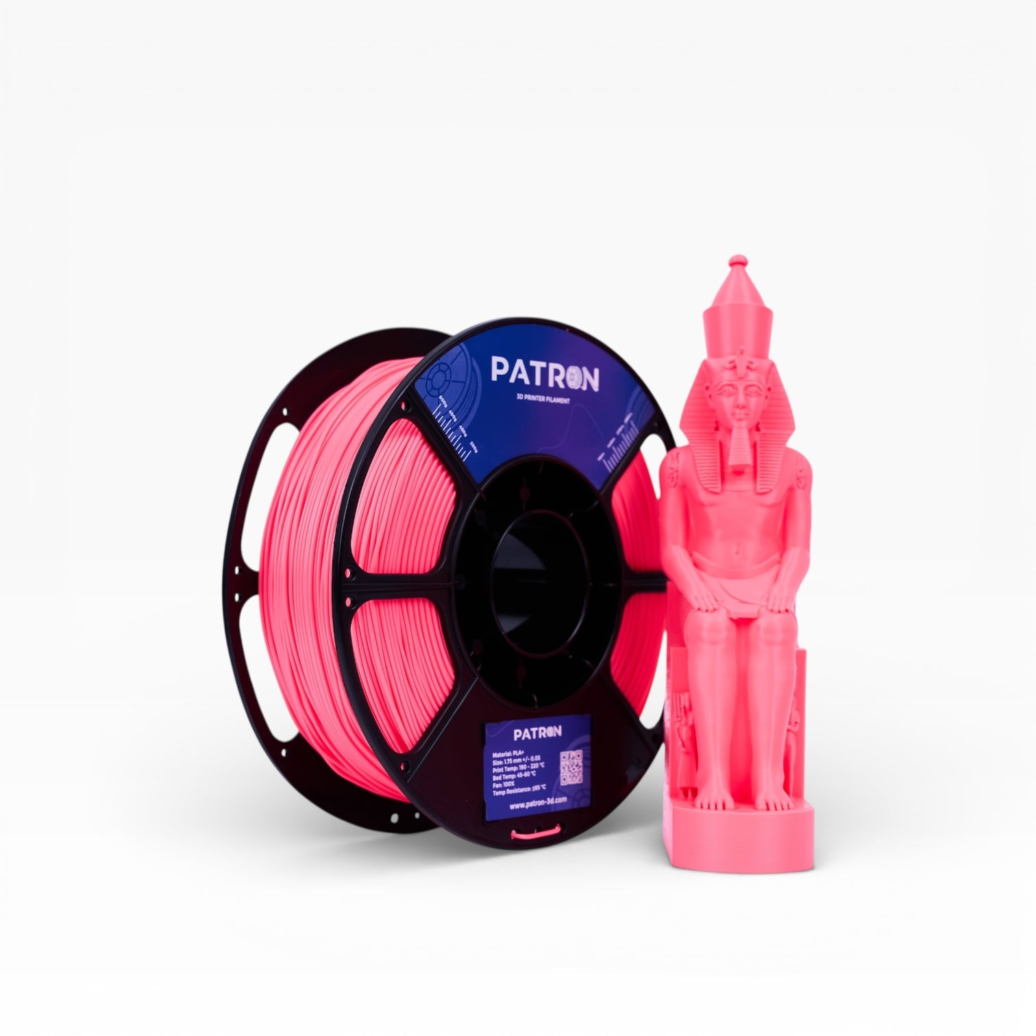 Patron PLA+ 3D Printer Filament — Pink