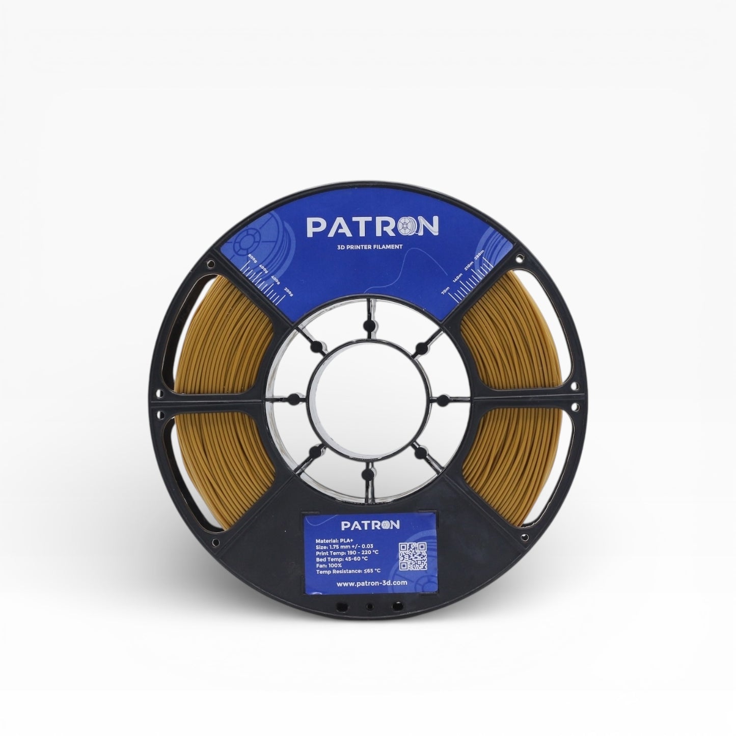 Patron PLA+ 3D Printer Filament — Royal Gold
