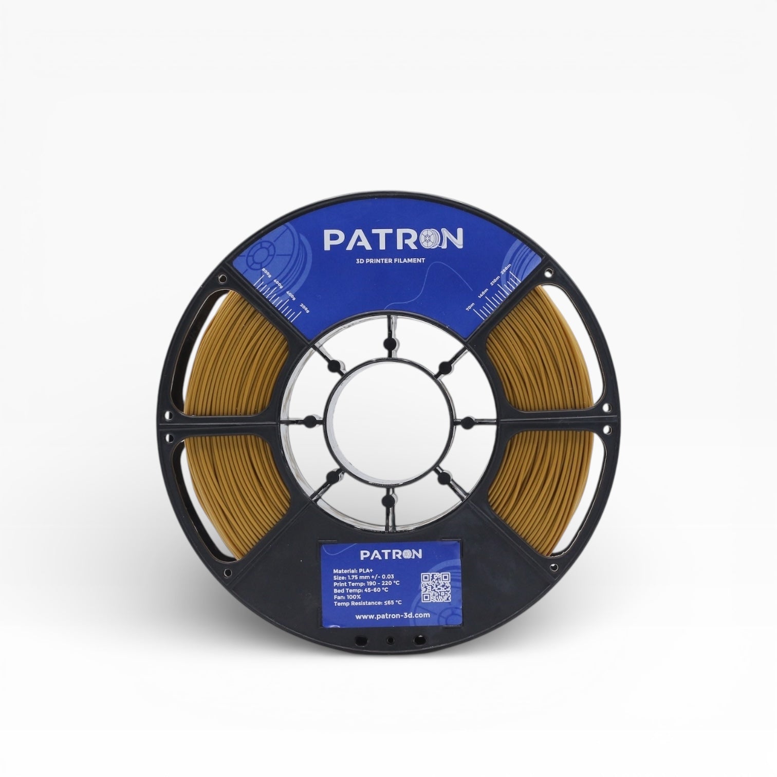 Patron PLA+ 3D Printer Filament — Royal Gold