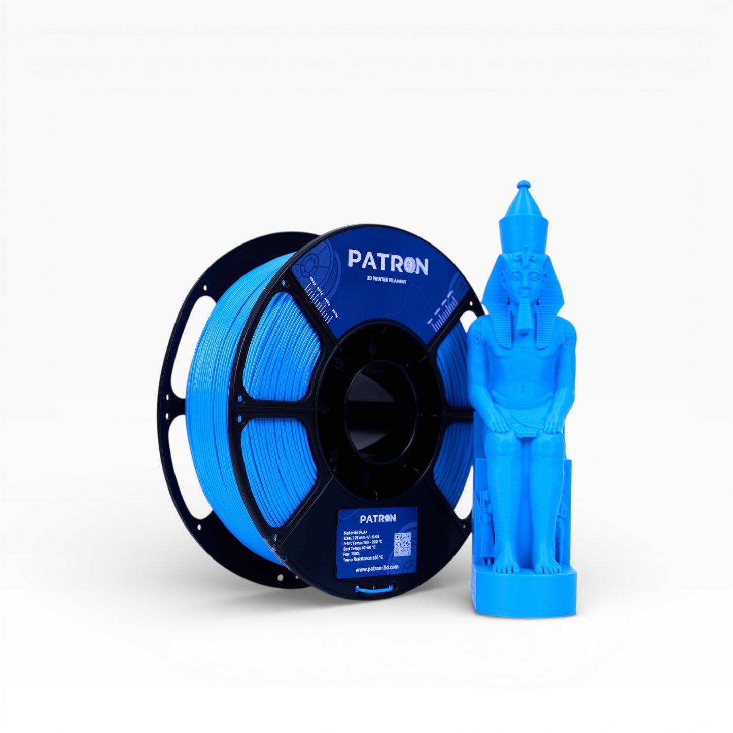 Patron PLA+ 3D Printer Filament — Sky Blue