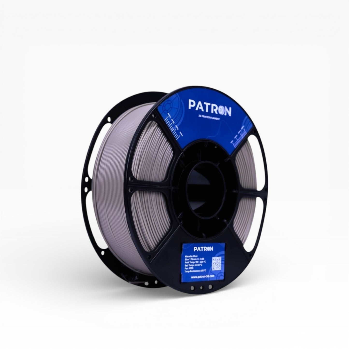 Patron PLA+ 3D Printer Filament — Space Grey