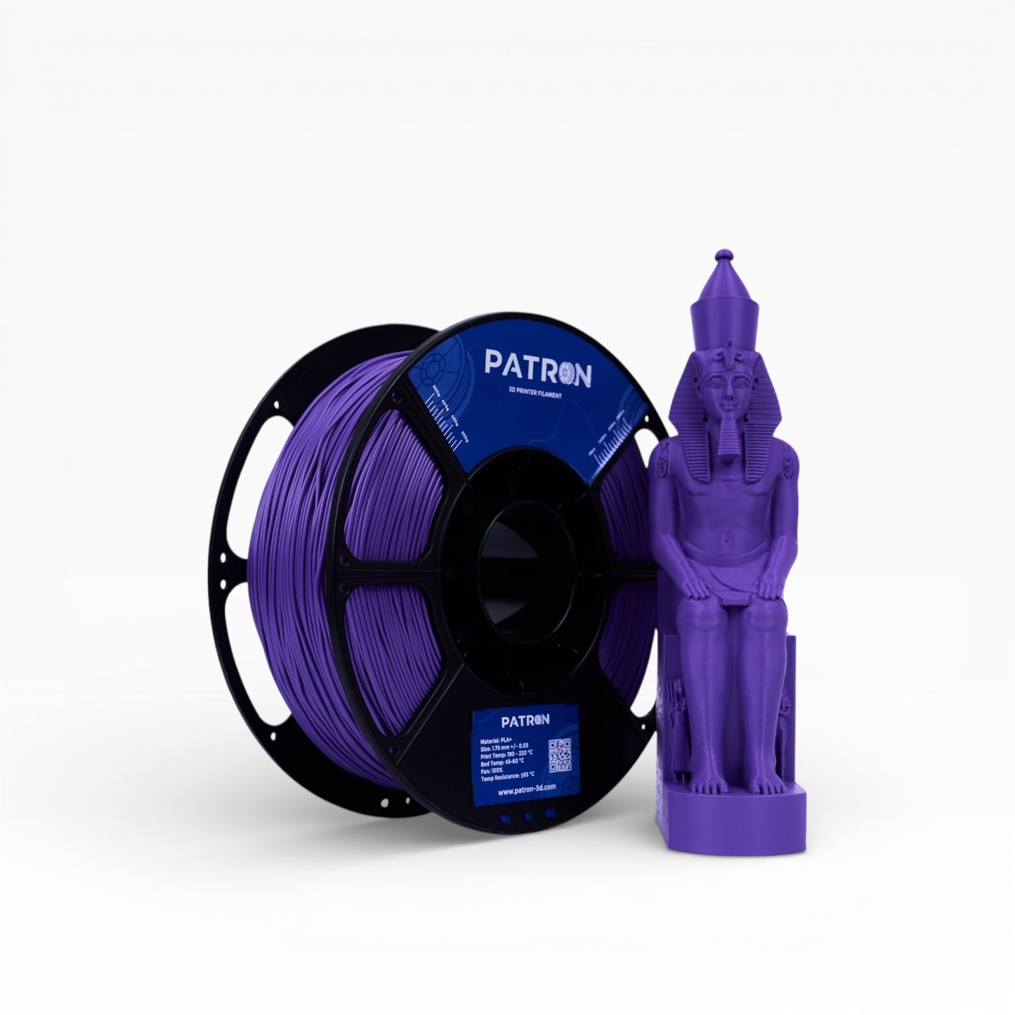 Patron PLA+ 3D Printer Filament — Violet