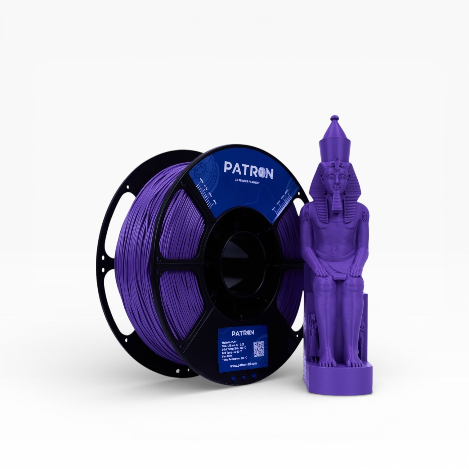 Patron PLA+ 3D Printer Filament — Violet