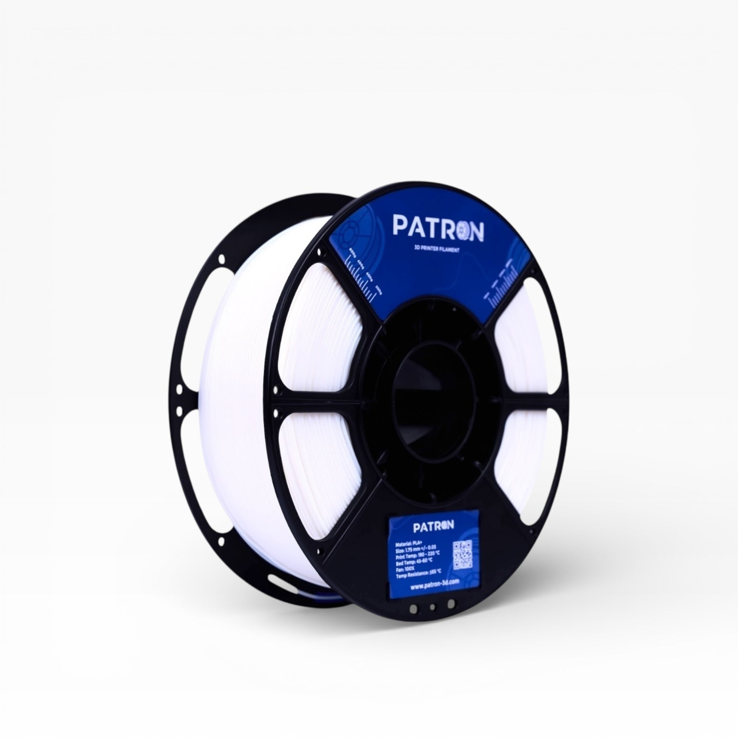 Patron PLA+ 3D Printer Filament — White