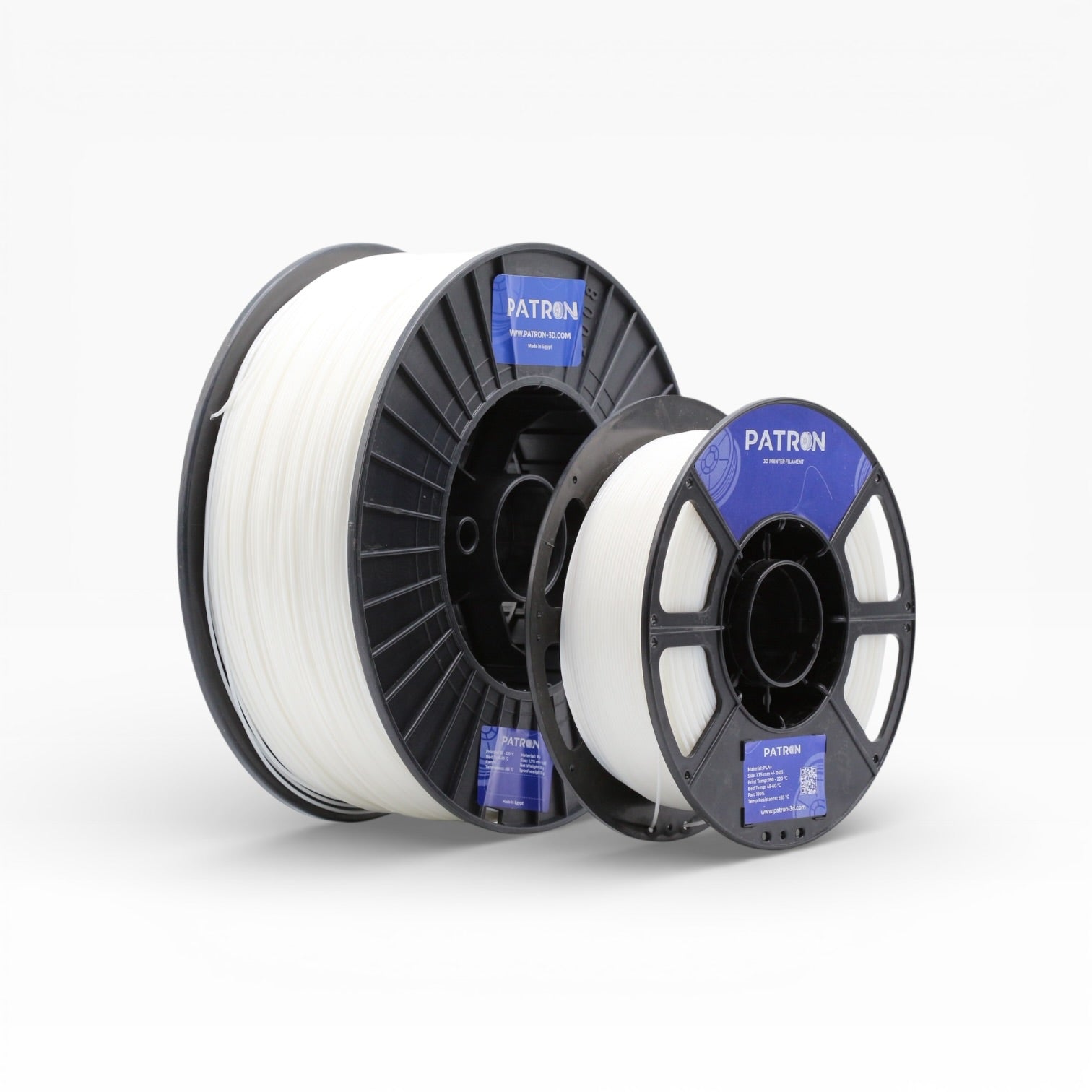 Patron PLA+ 3D Printer Filament — White (3 kg)