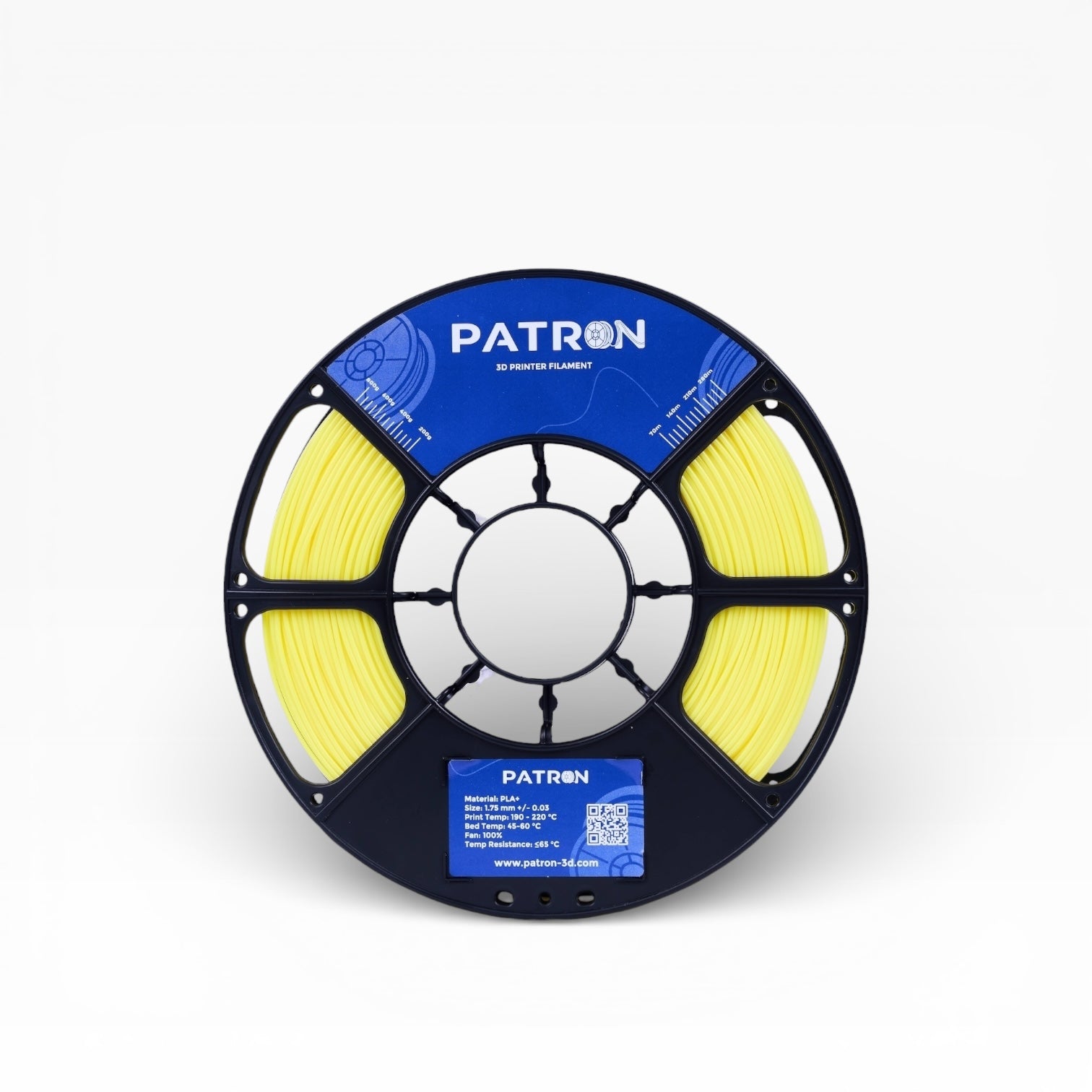 Patron PLA+ 3D Printer Filament — Yellow