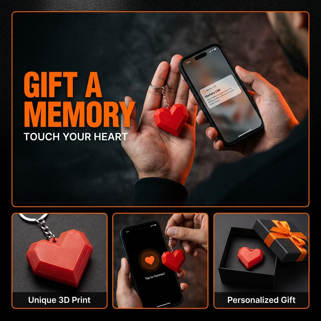 Magic Heart Keychain by SolidForms ( Keychain )